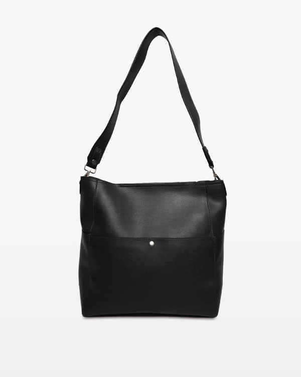 Black Vegan Leather Bag