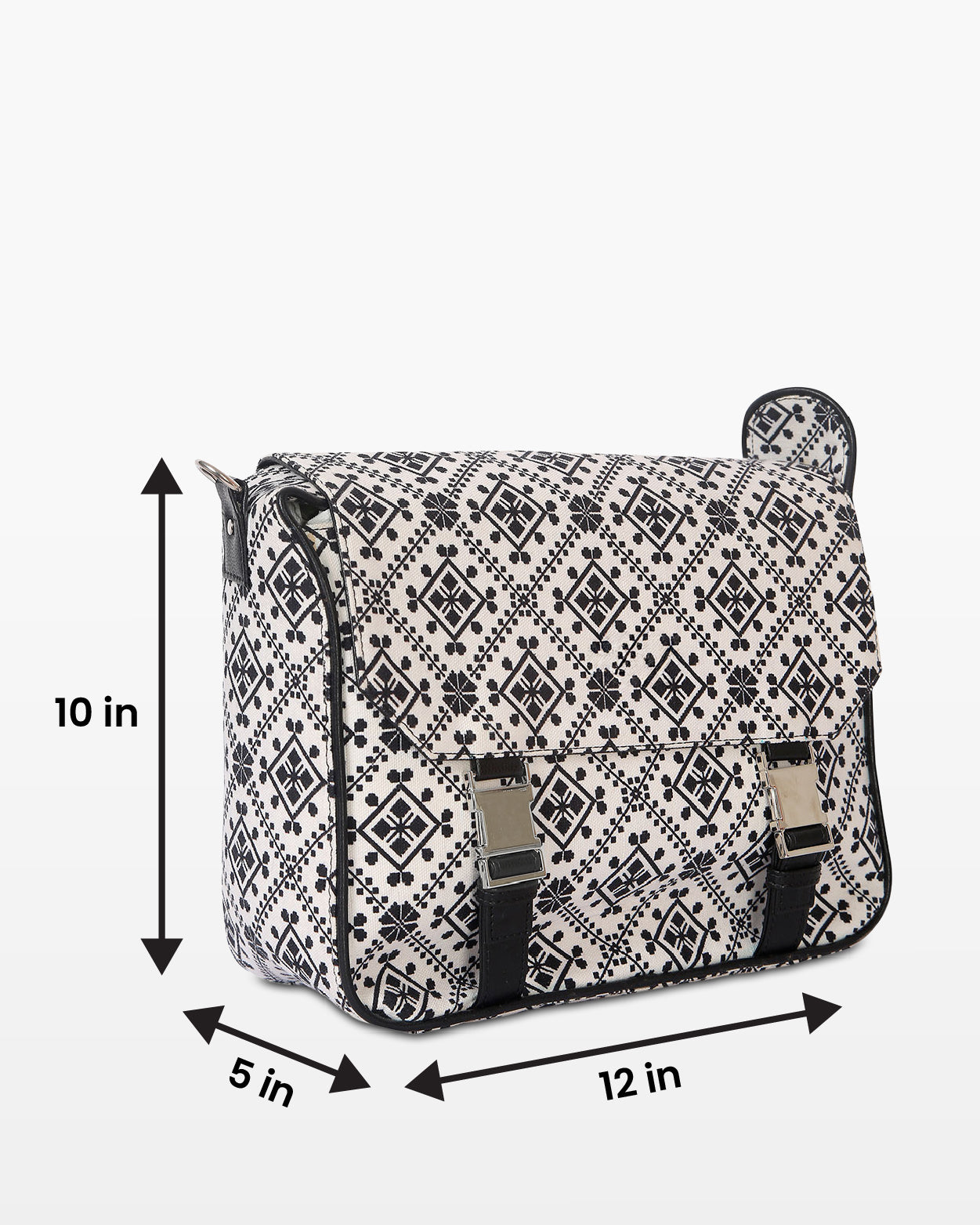 Monochrome Canvas Satchel
