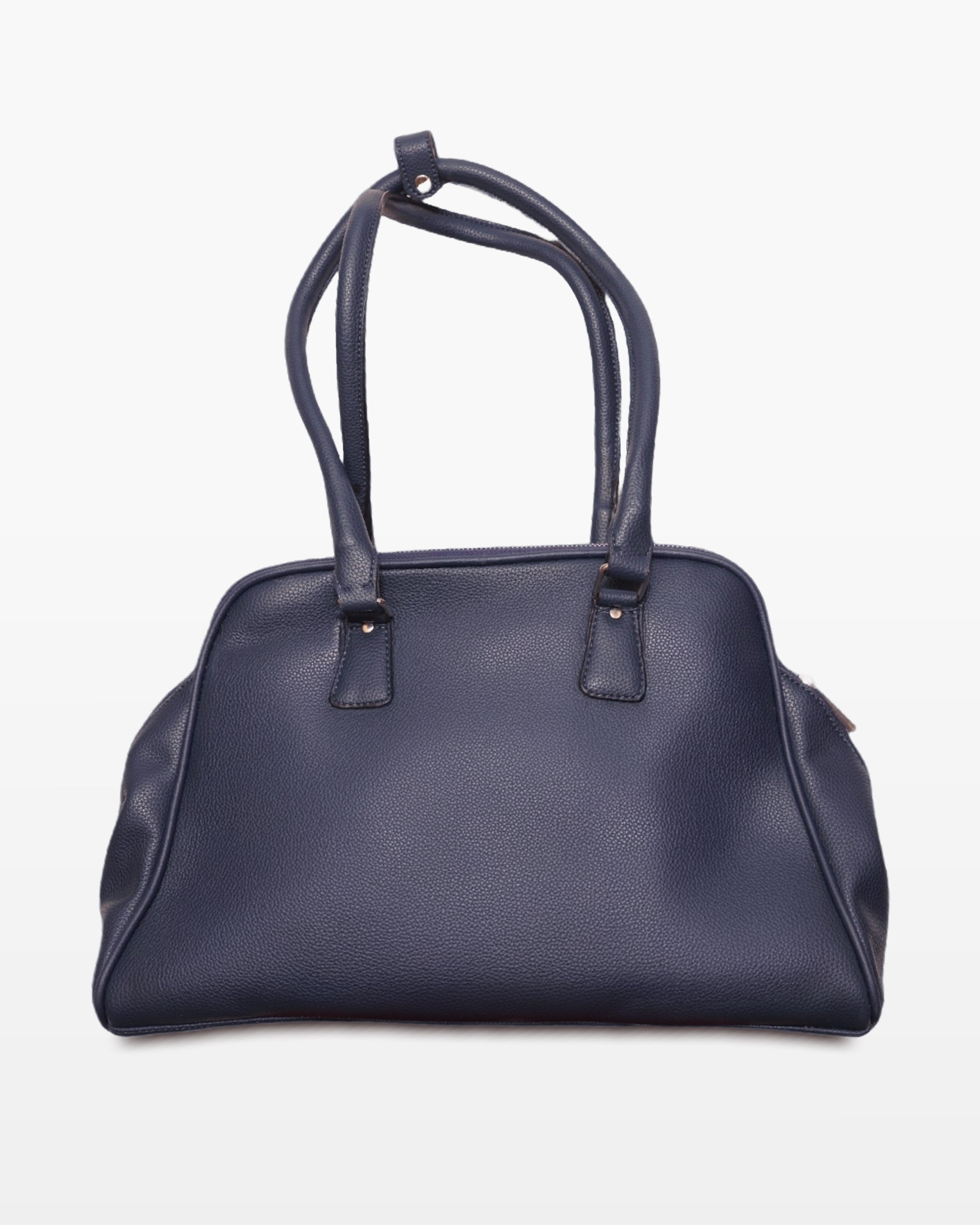 Blue Vegan Leather Handbag
