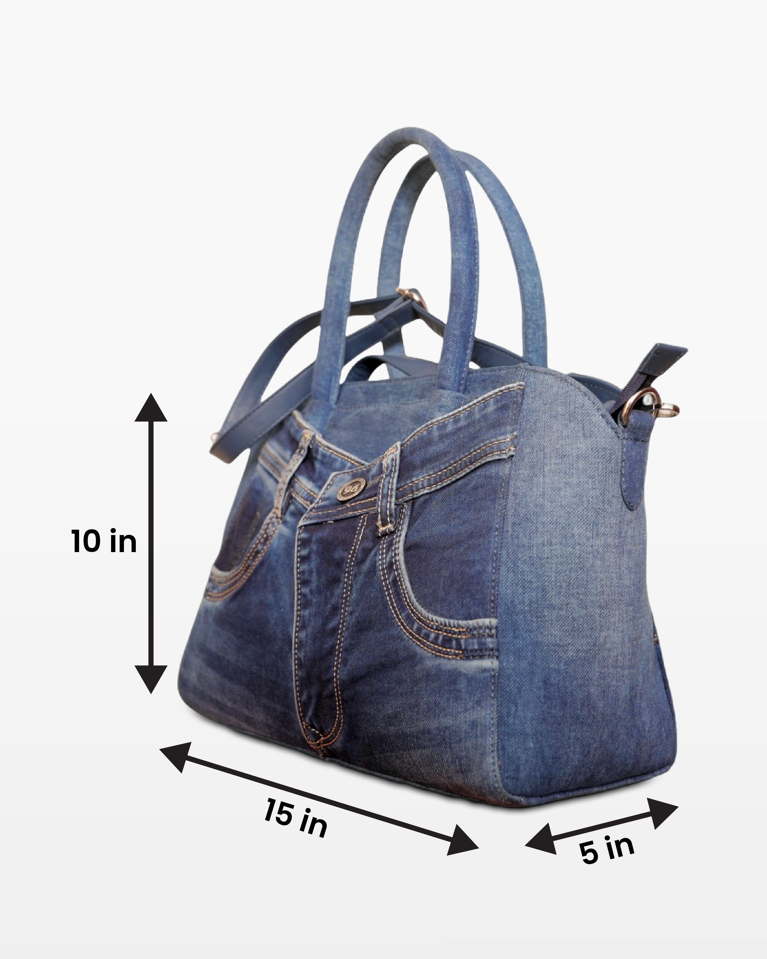 Chic Dark Denim Tote
