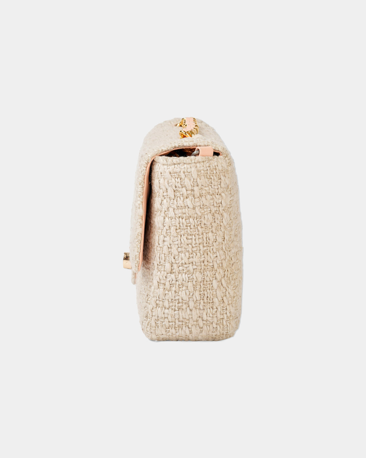 Golden Beige Woven Crossbody