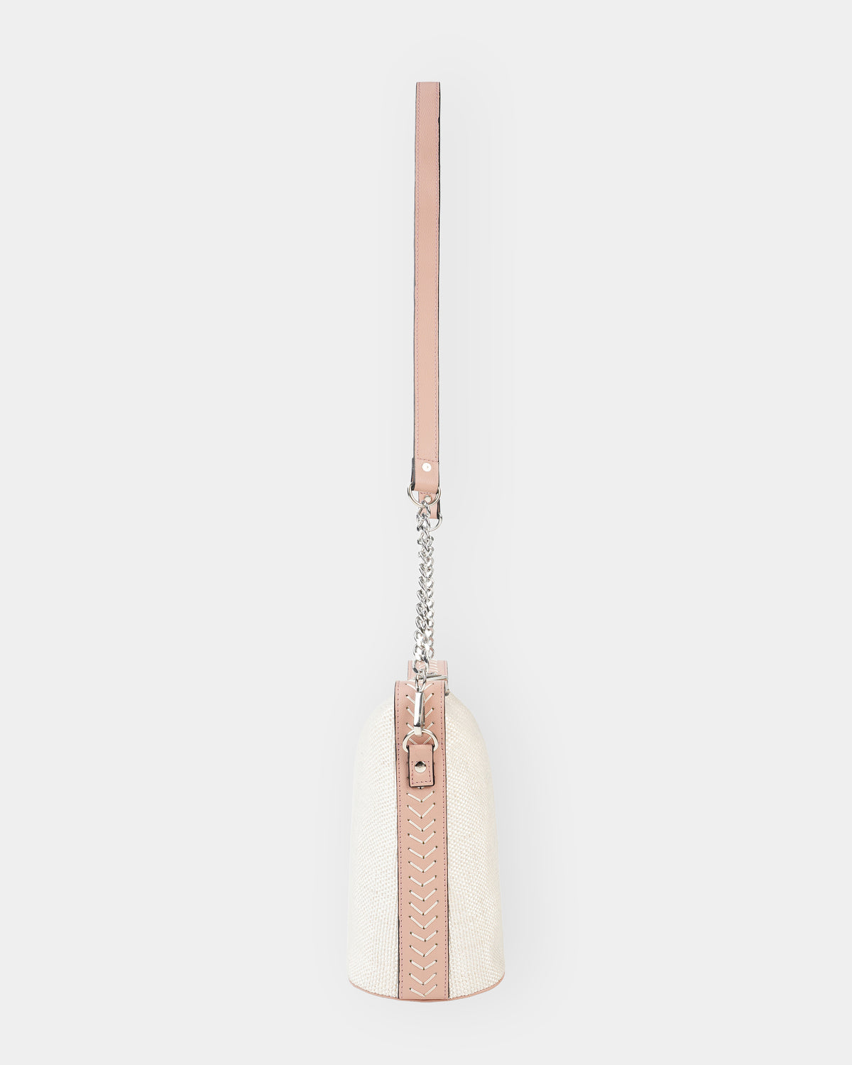 Pearl White Shimmer Hobo Bag