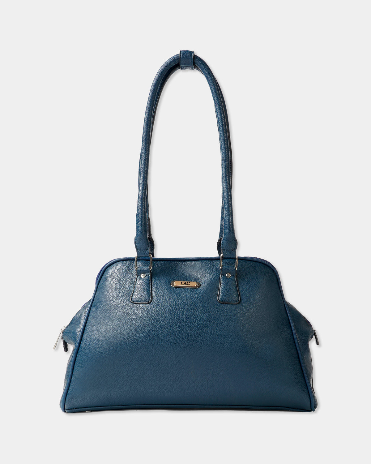 Blue Vegan Leather Handbag