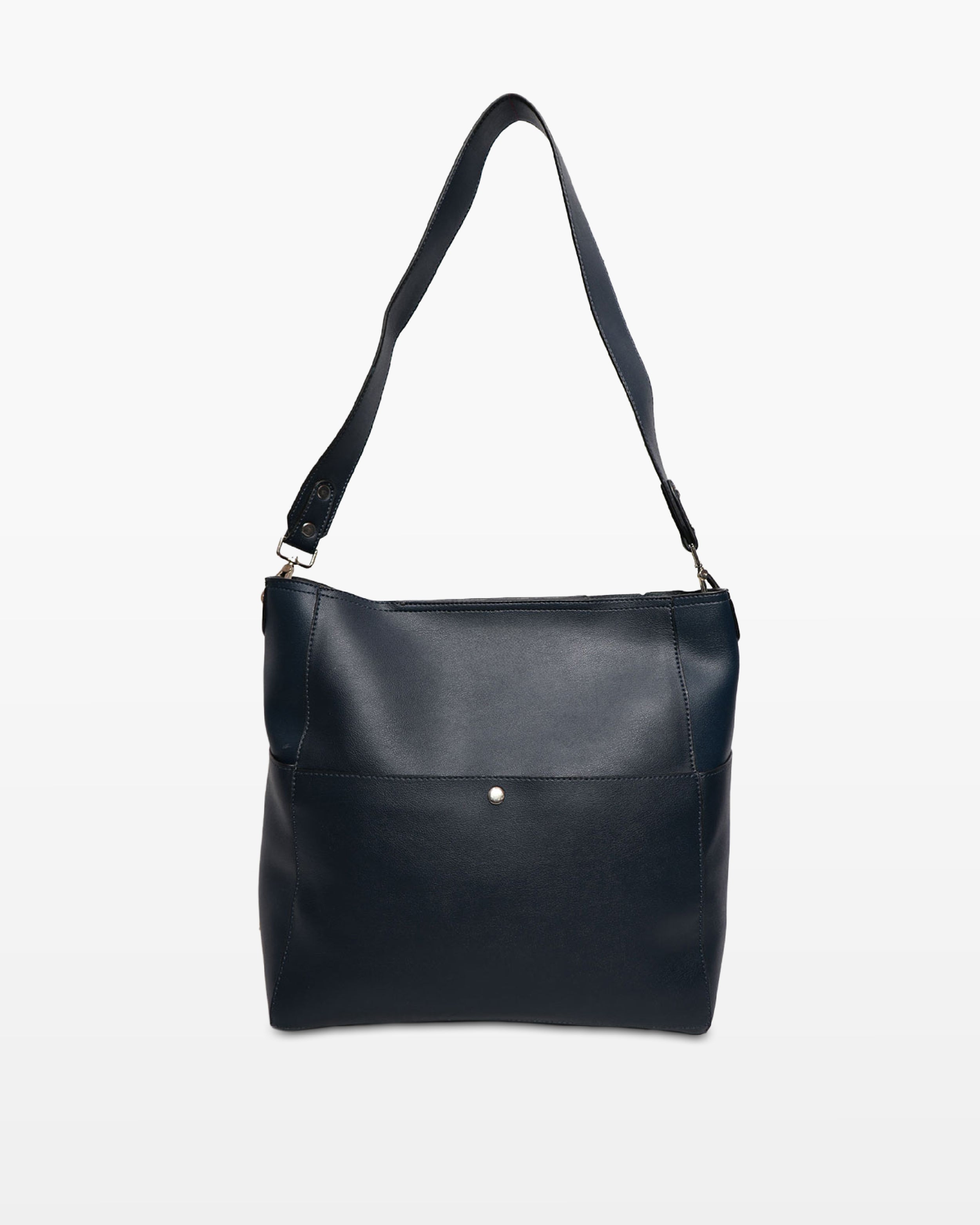 Blue Vegan Leather Bag