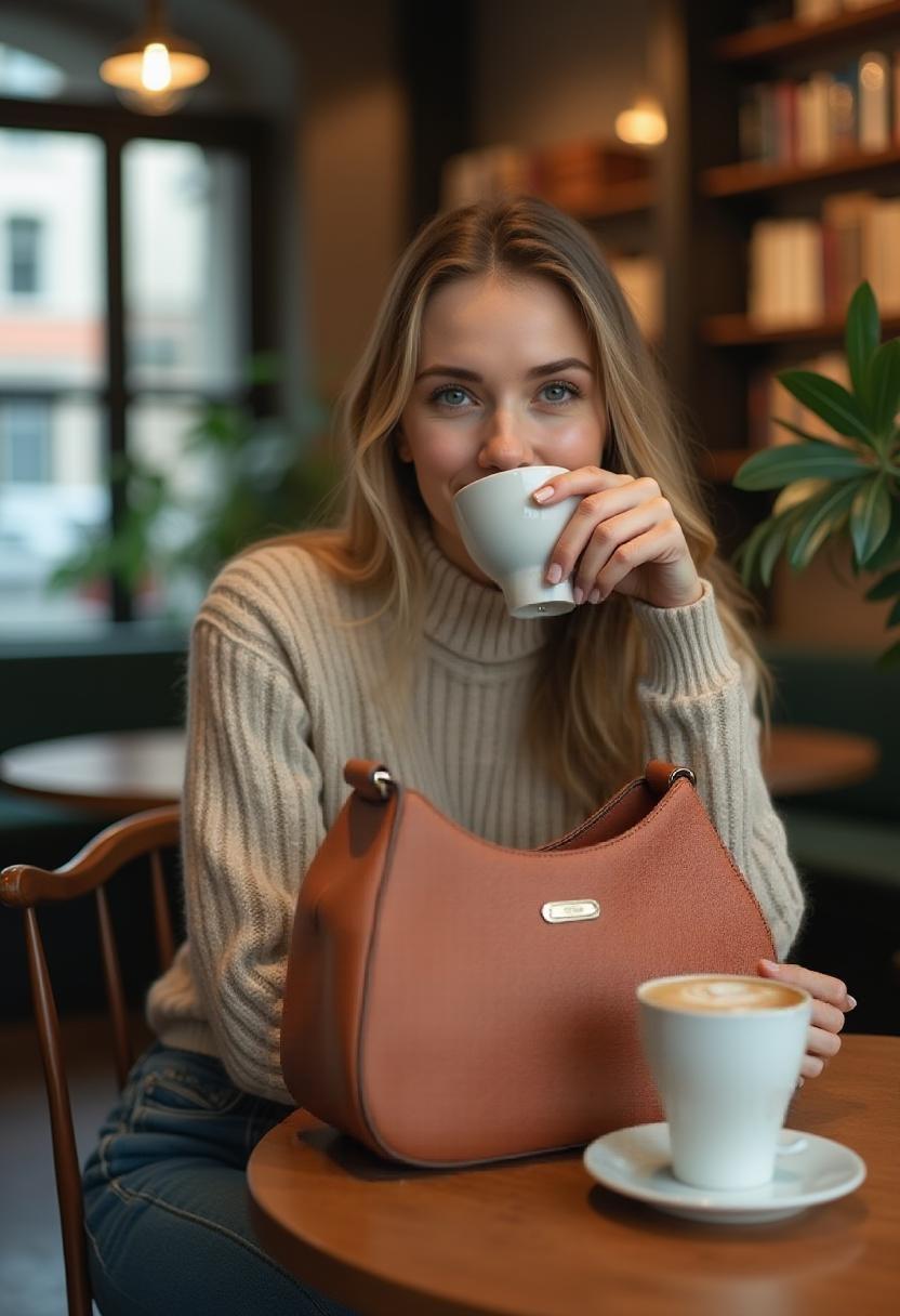 Rust Vegan Leather Hobo