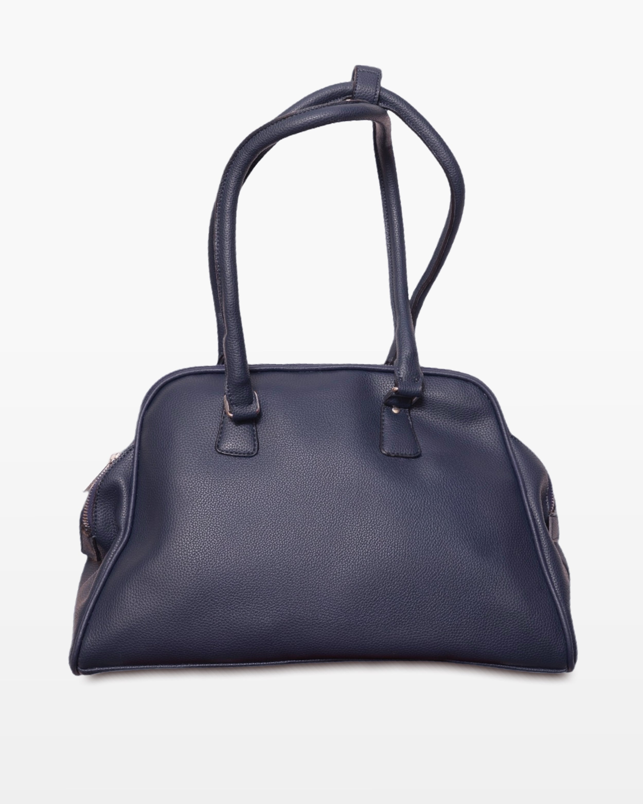 Blue Vegan Leather Handbag