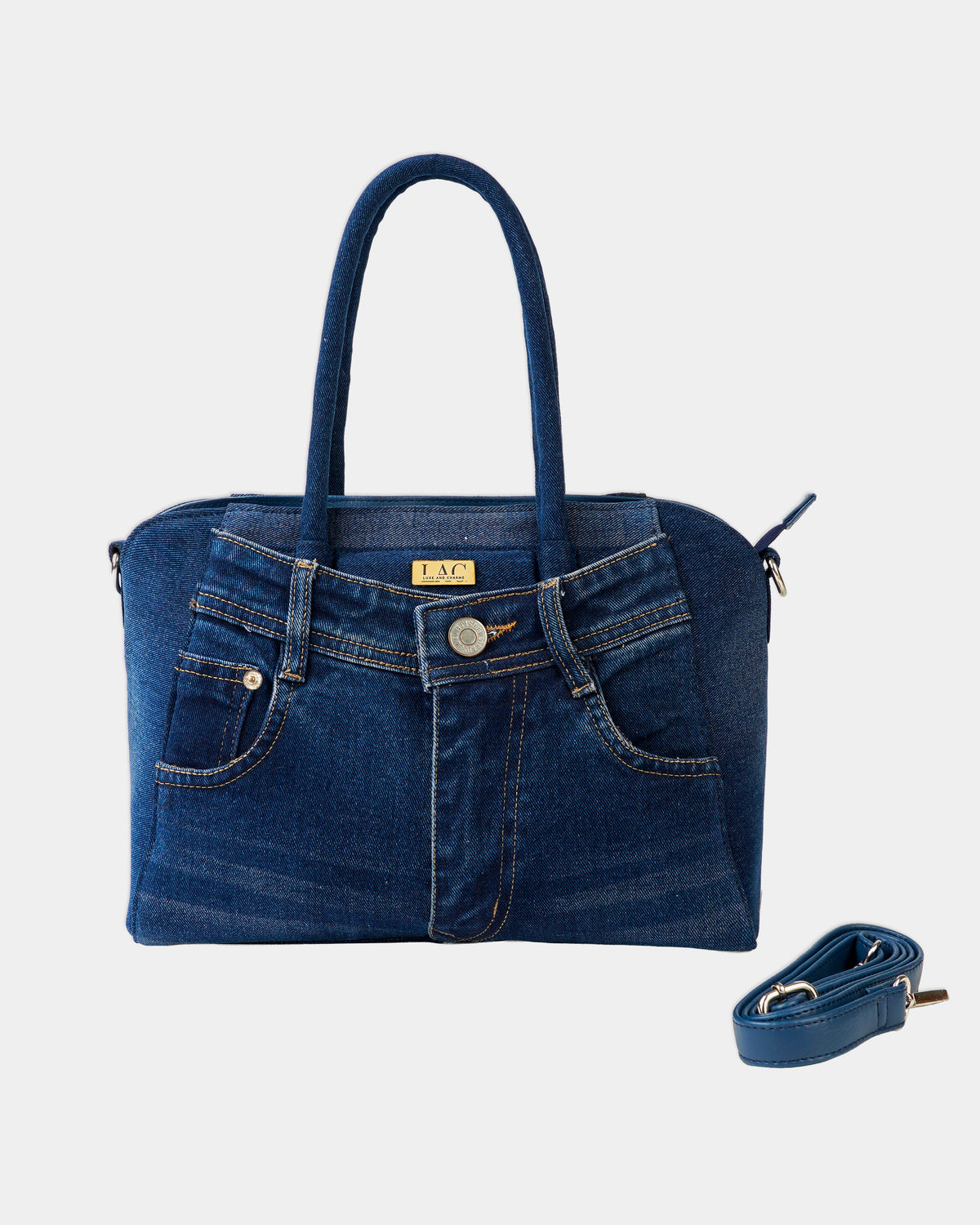 Chic Dark Denim Tote