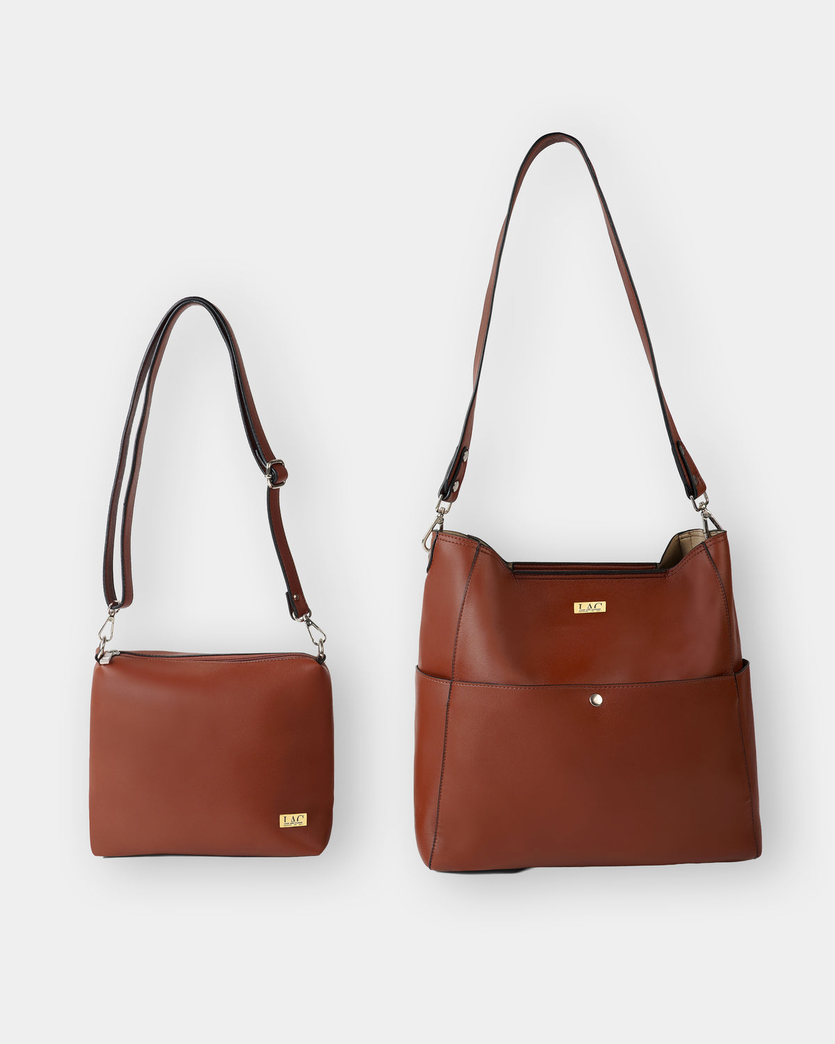 Rust Vegan Leather Shoulder Bag